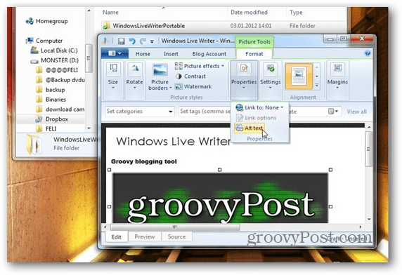Jak uruchomić Windows Live Writer z Dropbox