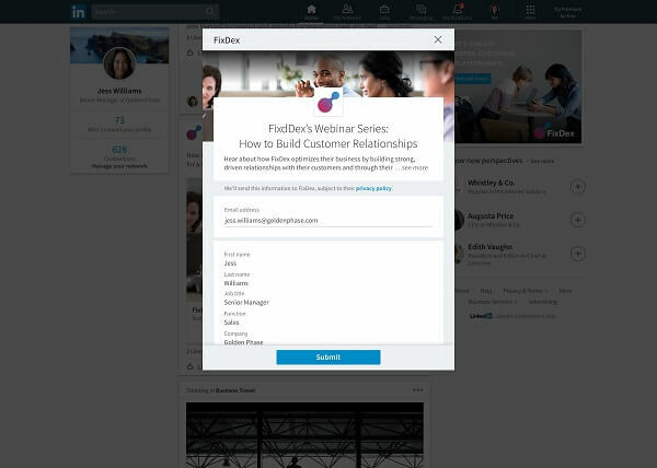 LinkedIn ogłosił trzy ulepszenia formularza Lead Gen dla sponsorowanych treści i kampanii InMail, które mają na celu dalsze zwiększanie zwrotu z inwestycji dla wiodących marketerów.