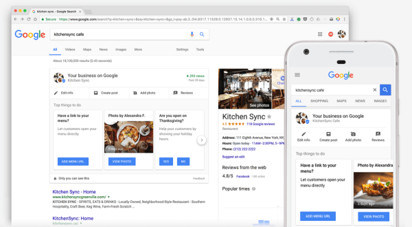 Firma Google wprowadziła nowy, prosty i łatwo dostępny panel biznesowy w wyszukiwarce.