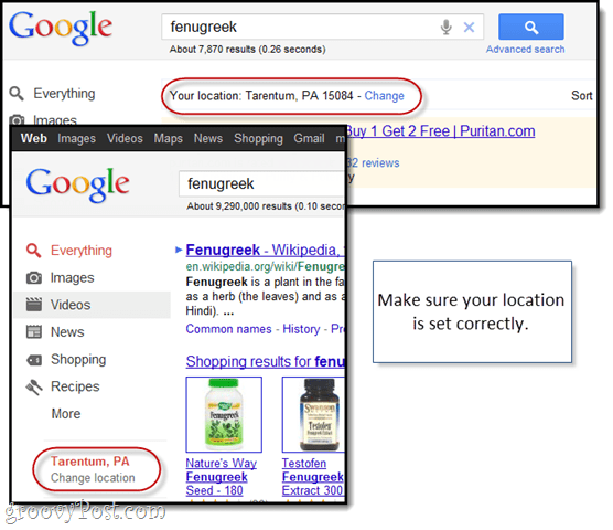 wskazówka dotycząca wyszukiwania w Google Zakupach