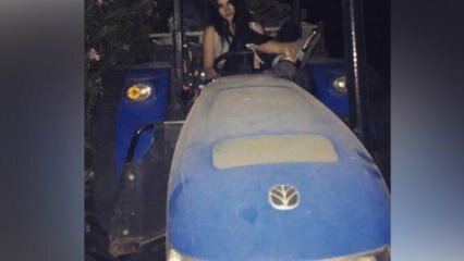 Asena Atalay wysiadła z Lamborghini wsiadła do traktora