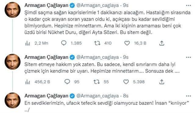 Armağan Çağlayan zarzucił dwóm znanym nazwiskom