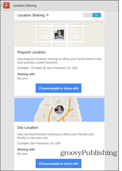 Aplikacja Google Android aktualizuje ustawienia lokalizacji
