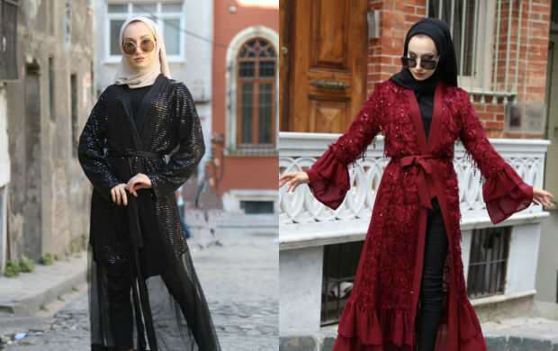 cekinowe modele abaya