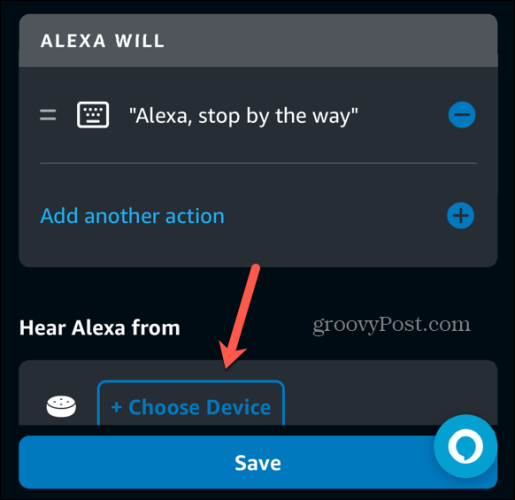 aplikacja Alexa wybierz urządzenie
