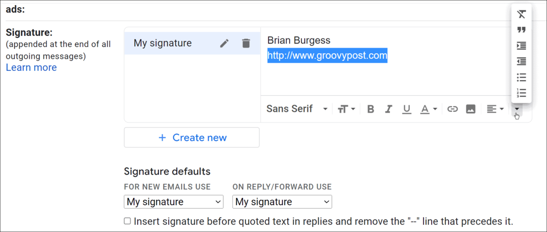 Jak zmienić podpis w Gmailu