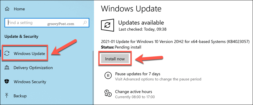 Instalowanie nowych aktualizacji systemu Windows