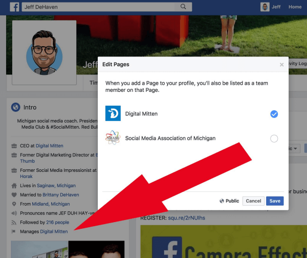 Administratorzy stron na Facebooku mogą teraz łączyć strony, którymi zarządzają, z ich osobistym profilem.