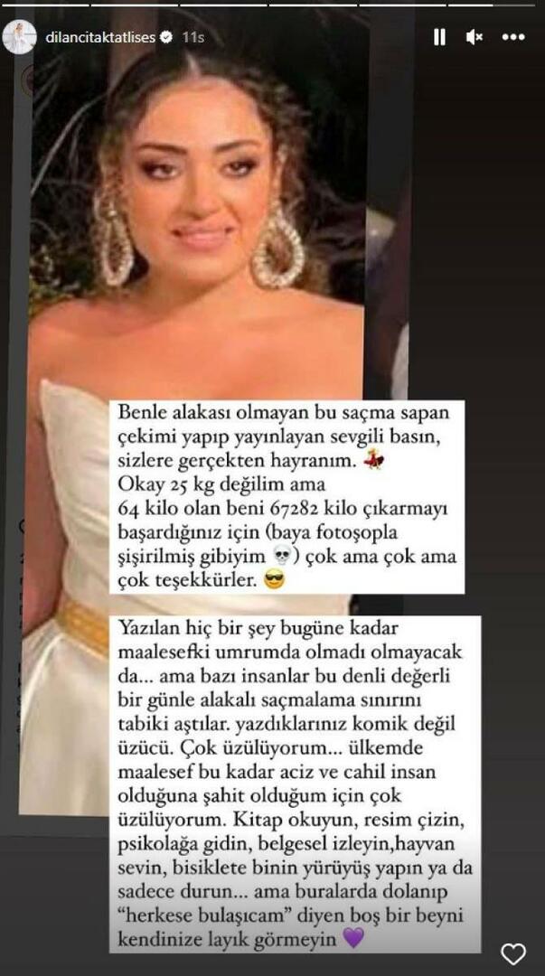 Udostępnianie w mediach społecznościowych Dilana Çıtaka 