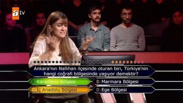 Pytanie z Ankary, które oznaczało Kto chce zostać milionerem!