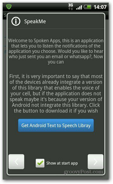 SpeakMe dla Androida biblioteka tekstów na mowę