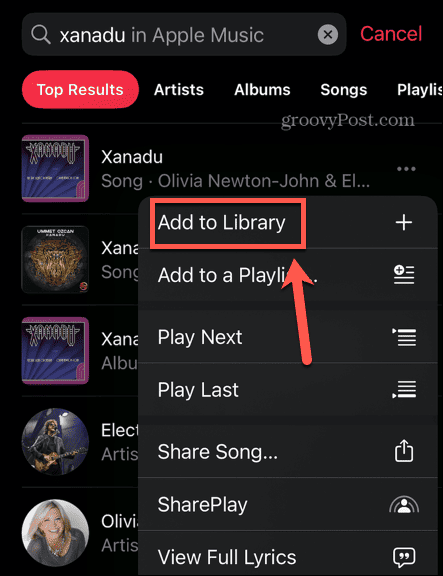 Apple Music dodać do biblioteki