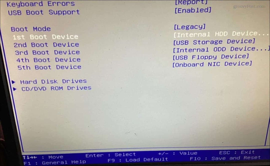Otwórz BIOS w systemie Windows 11