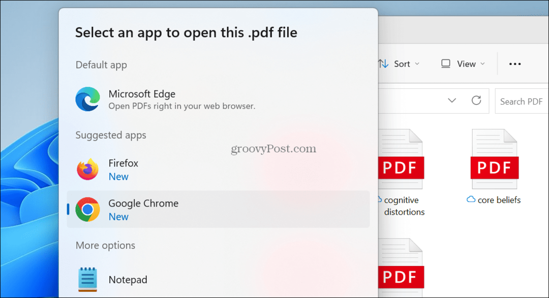 Domyślna przeglądarka plików PDF w systemie Windows 11