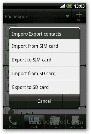 Importuj Sim 3