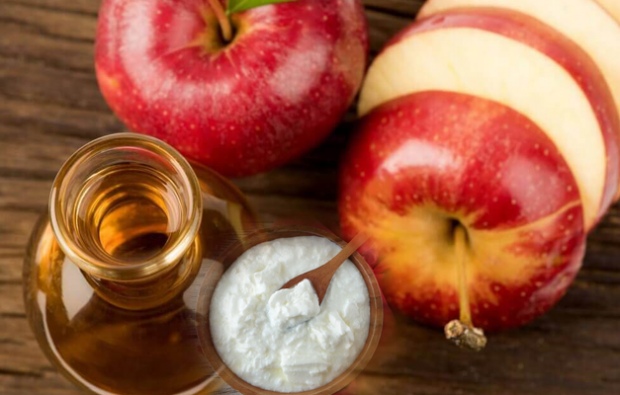 Leczyć ocet jabłkowy i jogurt