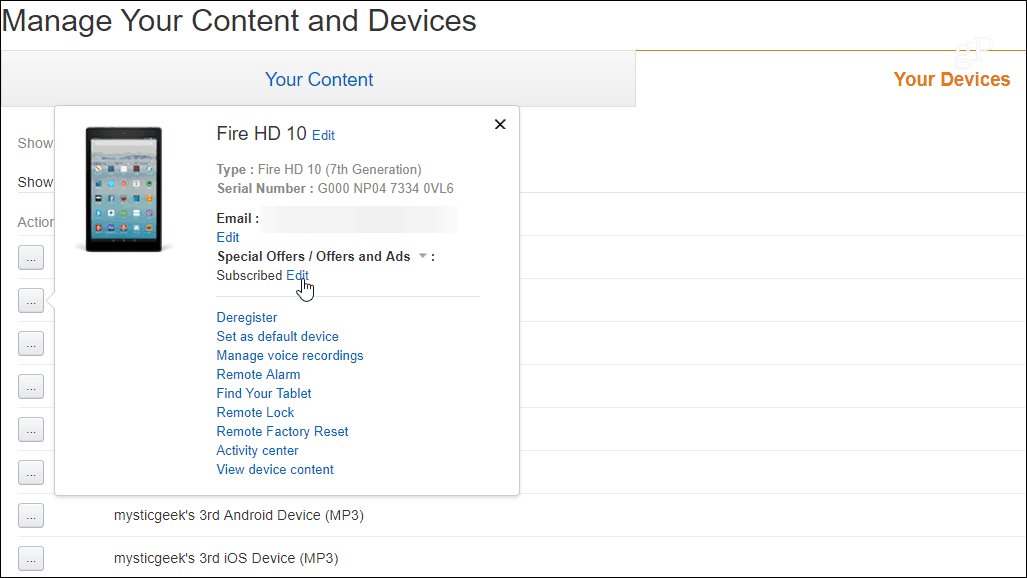 Jak usunąć reklamy z ekranu blokady Fire HD 10