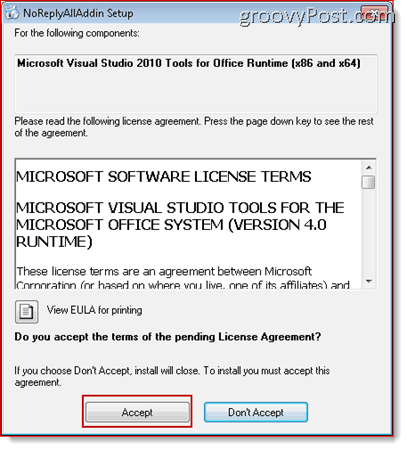 Wyłącz Odpowiedz wszystkim w programie Outlook licencja na użytkowanie końcowe