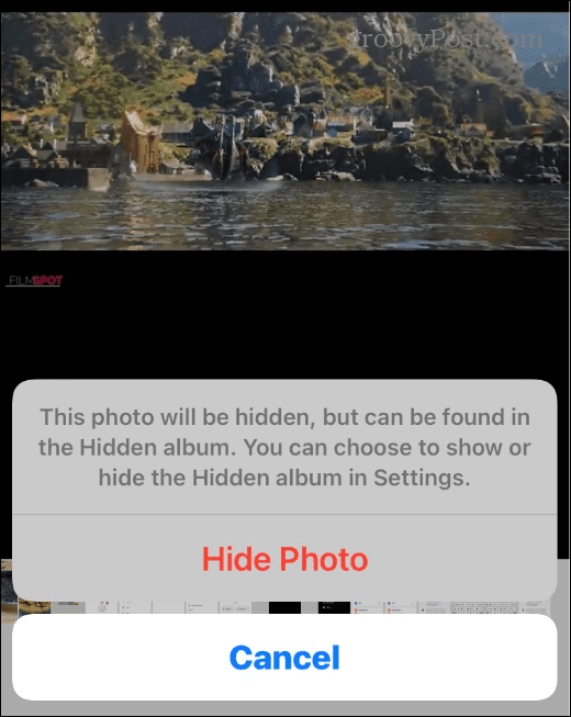 Zablokuj zdjęcia na iPhonie