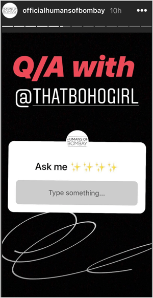 Naklejka Instagram Stories Pytania z pytaniami do AMA.