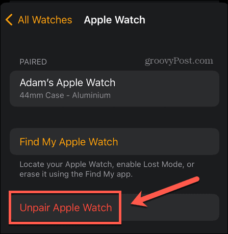 rozparuj zegarek Apple