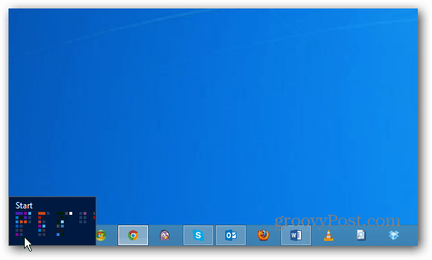 Uruchom kafelek Windows 8