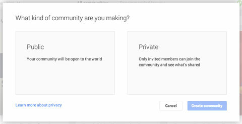 definiowanie, kto może dołączyć do Twojej społeczności Google Plus