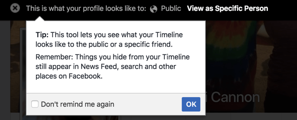 Użyj funkcji Wyświetl jako, aby zobaczyć, jak Twój profil na Facebooku jest widoczny dla innych.
