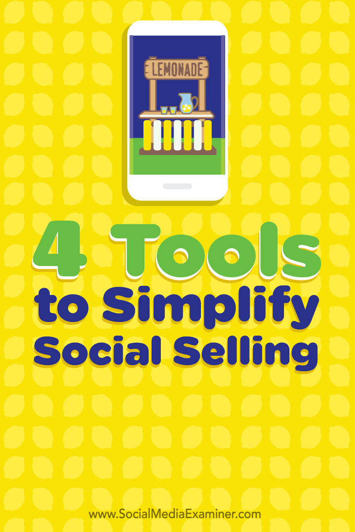cztery narzędzia upraszczające sprzedaż w mediach społecznościowych
