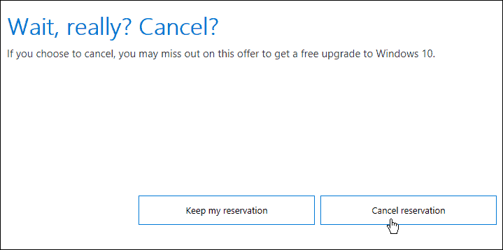 Jak anulować rezerwację aktualizacji systemu Windows 10