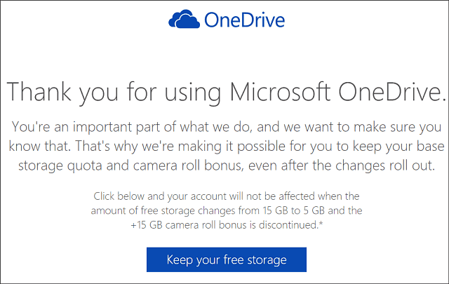 Zachowaj pamięć OneDrive 15 GB