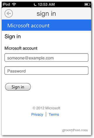 Zaloguj się do konta Microsoft