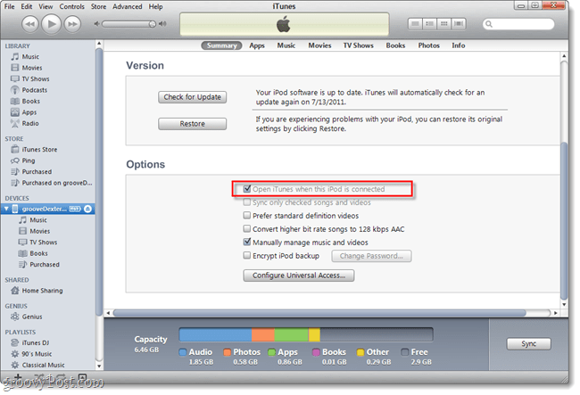 Jak zatrzymać automatyczne uruchamianie iTunes po podłączeniu iPhone'a lub iPoda