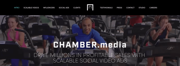Chamber Media tworzy skalowalne społecznościowe reklamy wideo.