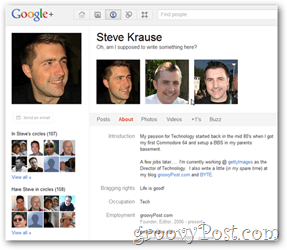 profil Steve Krause Google +