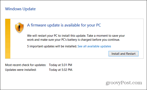 Oprogramowanie wewnętrzne Windows Update