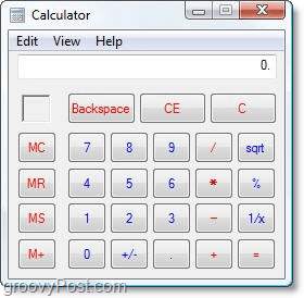 stary kalkulator Windows Vista