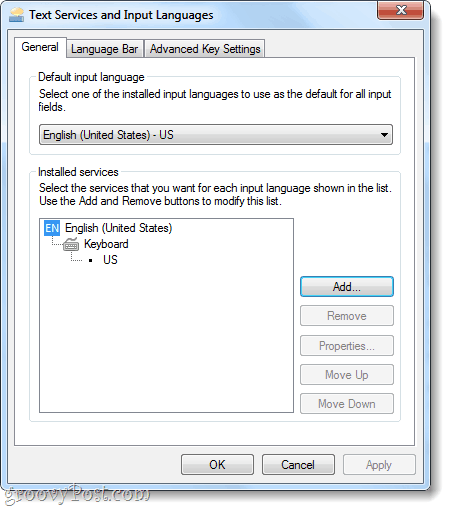 usługi tekstowe i języki wprowadzania w systemie Windows 7