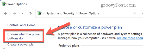 system Windows wybierz, co robią przyciski zasilania