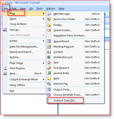 Instrukcje tworzenia plików .PST za pomocą programu Outook 2007 lub Outlook 2003:: groovyPost.com