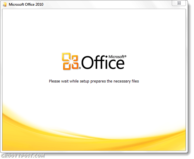 Zrzut ekranu instalatora pakietu Office 2010