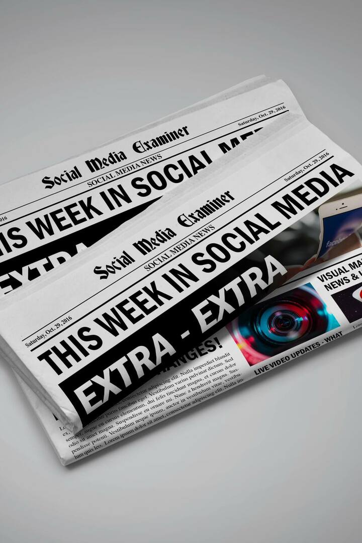 YouTube wprowadza mobilne ekrany końcowe: w tym tygodniu w mediach społecznościowych: Social Media Examiner