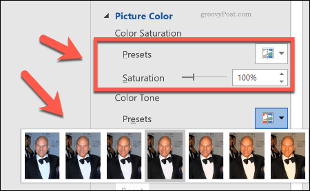 Wprowadzanie korekt kolorów obrazu w programie Word