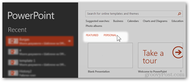 Szablon pakietu Office 2013 Utwórz Utwórz projekt niestandardowy POTX Dostosuj slajdy Samouczek Jak nowy ekran prezentacji Szablony osobiste