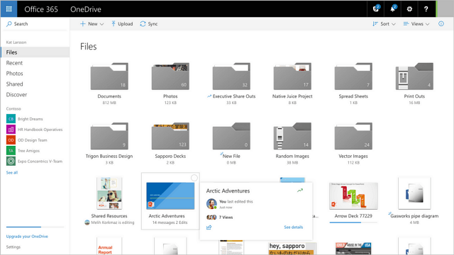 Microsoft Aktualizowanie OneDrive za pomocą ulepszonego interfejsu użytkownika i opcji udostępniania
