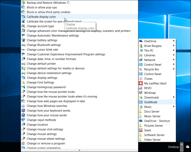 tryb boga Pasek zadań systemu Windows 10