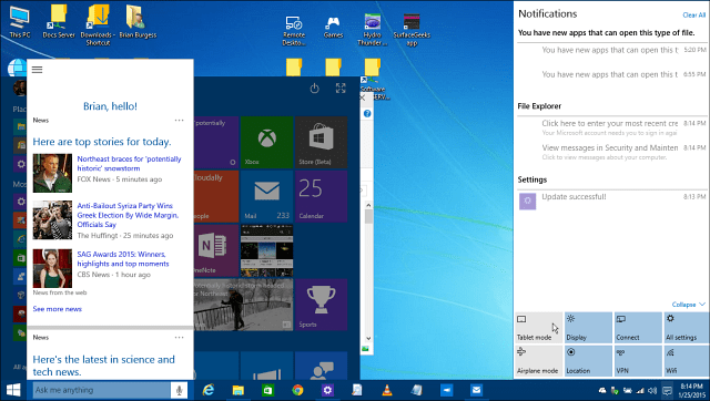 Przegląd techniczny systemu Windows 10