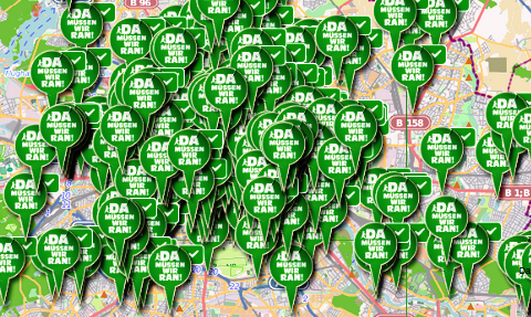 mapa zielonej partii