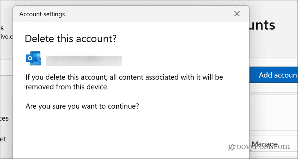 Jak usunąć zapisane konta e-mail w systemie Windows 11