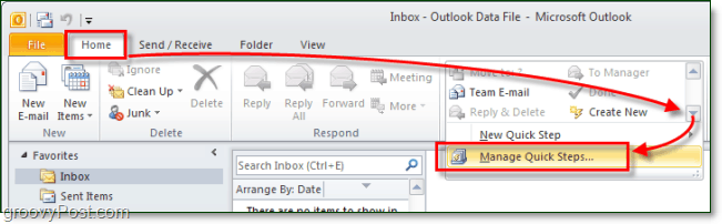 Jak utworzyć niestandardowe szybkie kroki w programie Outlook 2010
